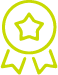 Green icon of award